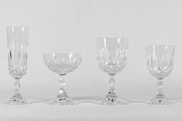 Crystal glassware service  - Auction Online Timed Auction - Gelardini Aste Casa d'Aste Roma