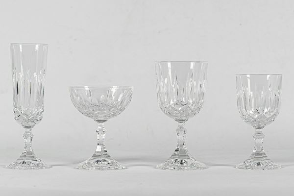 Crystal glassware service  - Auction Online Timed Auction - Gelardini Aste Casa d'Aste Roma