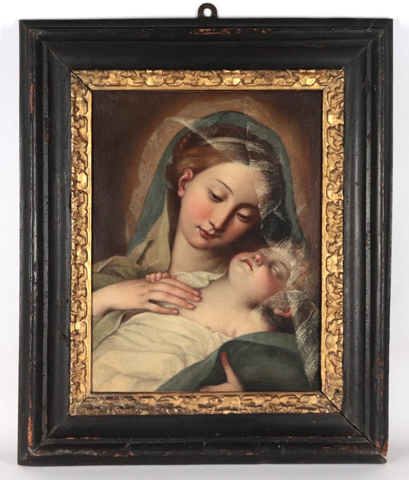 "Madonna con Bambino dormiente"