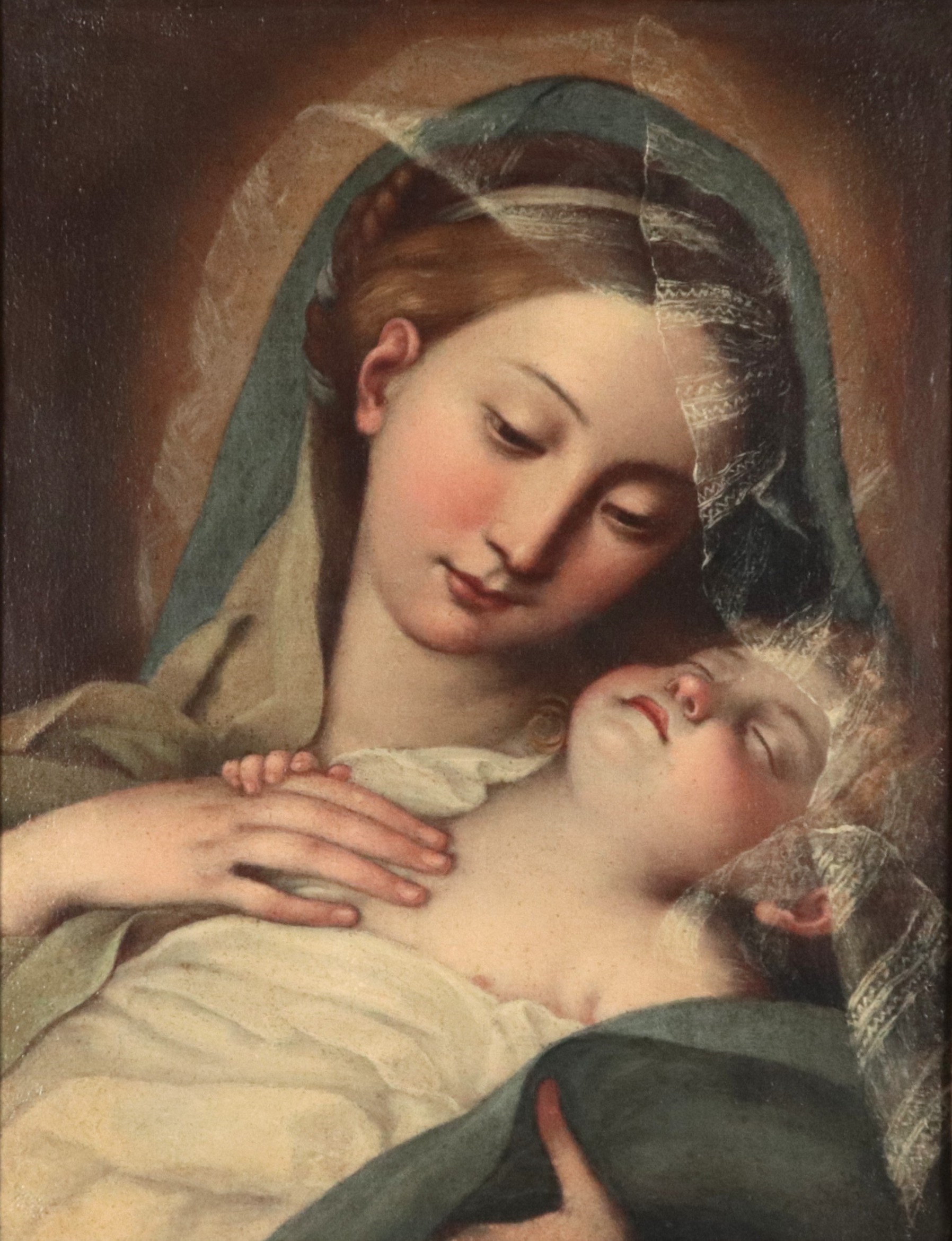 "Madonna con Bambino dormiente"