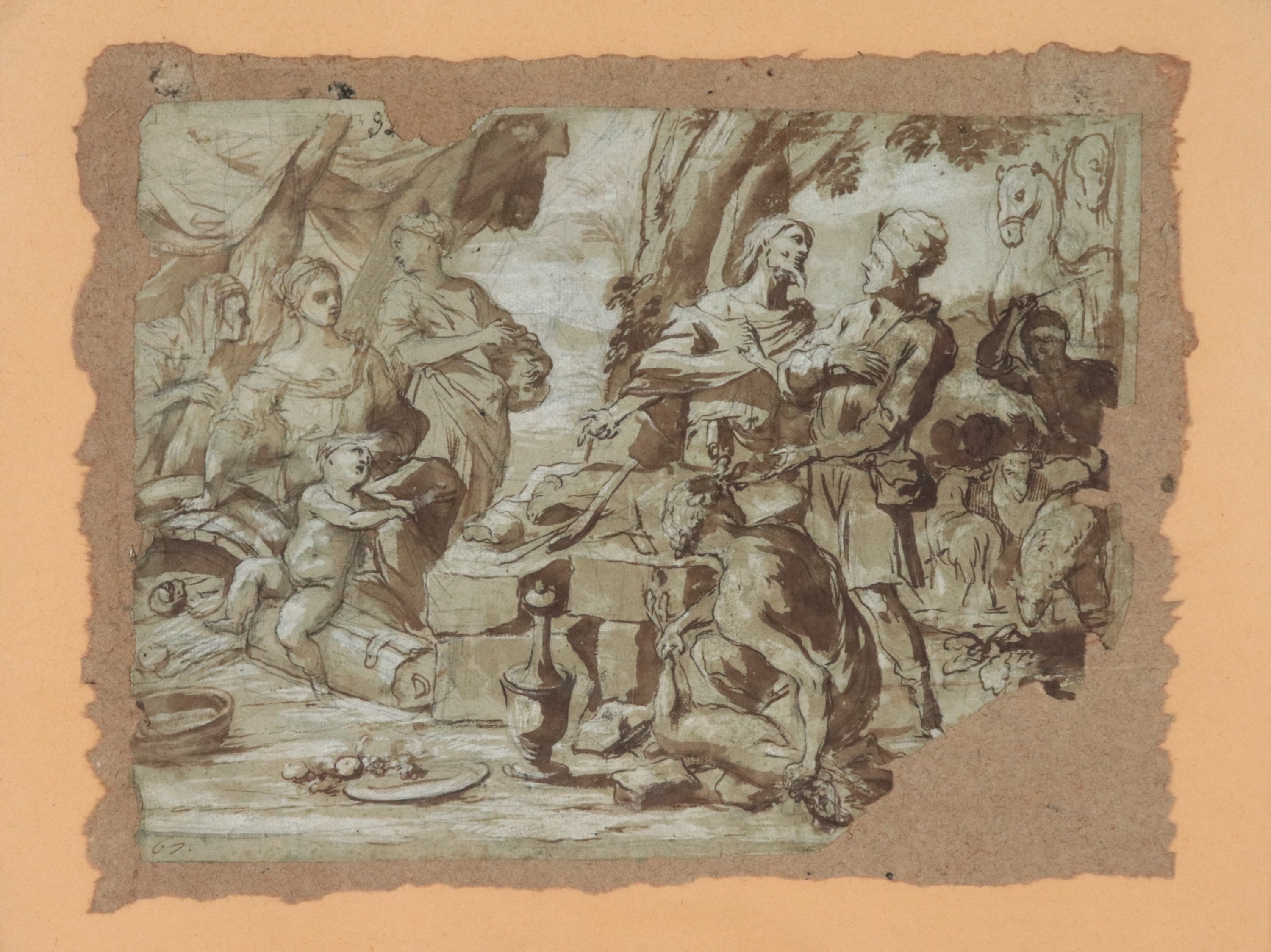 "Abele offre in sacrificio l'agnello"