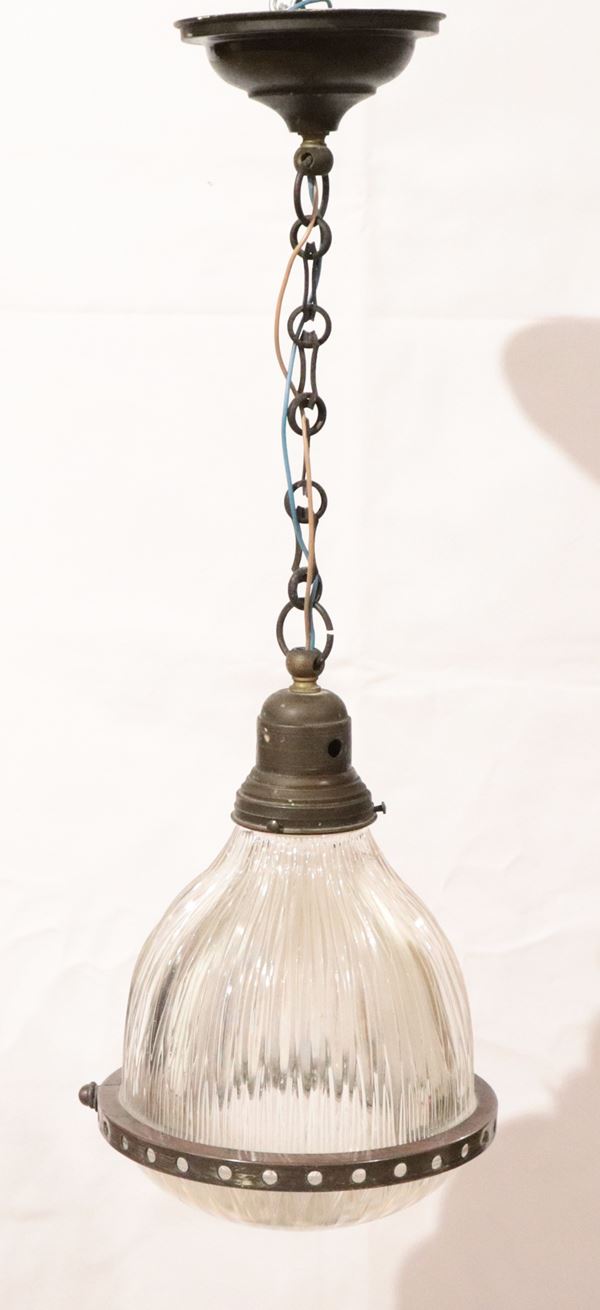 Small crystal ceiling lantern, 1 light