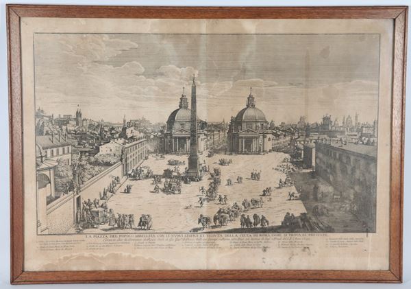 Domenico de Rossi - "View of Piazza del Popolo in 1692"