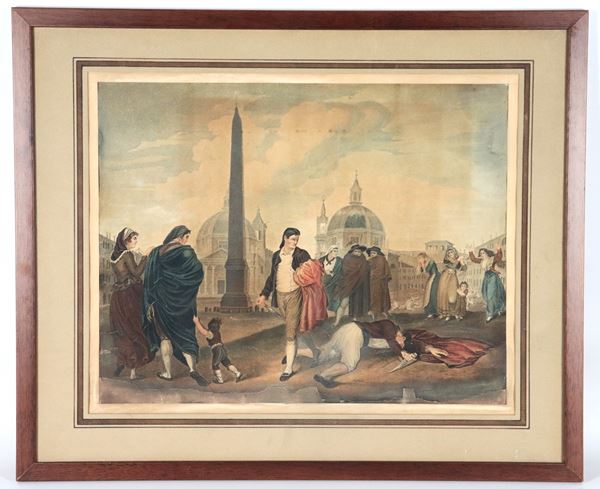 "Duel of the Pains in Piazza del Popolo"