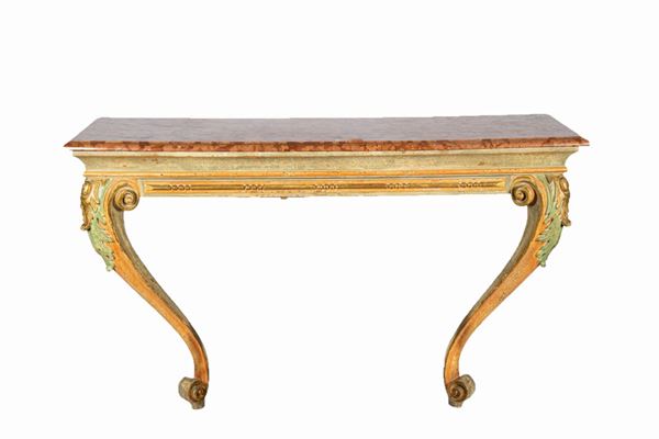 Consolle da muro in legno laccato