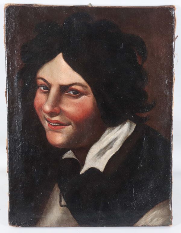 Scuola Lombarda Fine XVII Secolo - "Portrait of a Young Man"