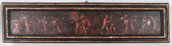 Scuola Bolognese Fine XVII Secolo - "Allegory of cheering cherubs"