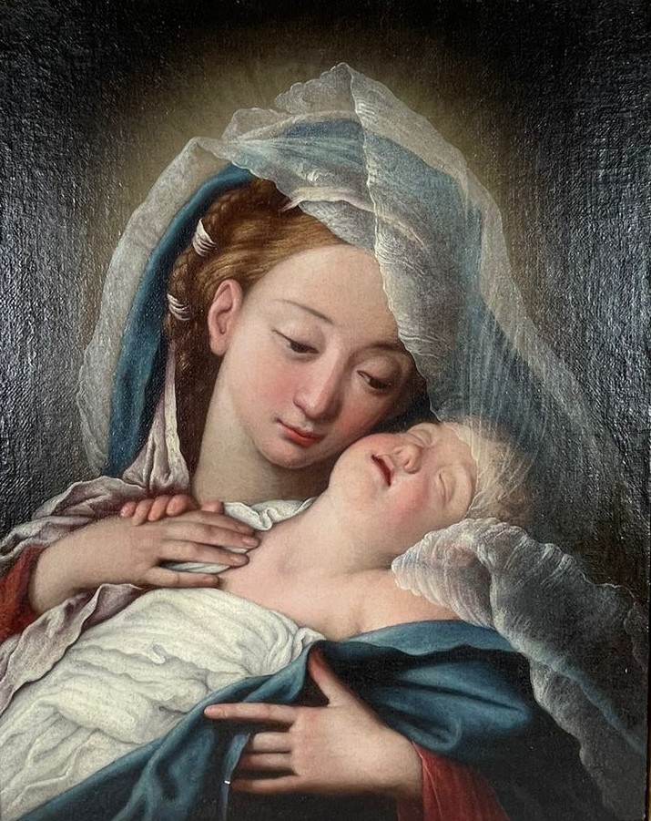 "Madonna con Bambino dormiente"