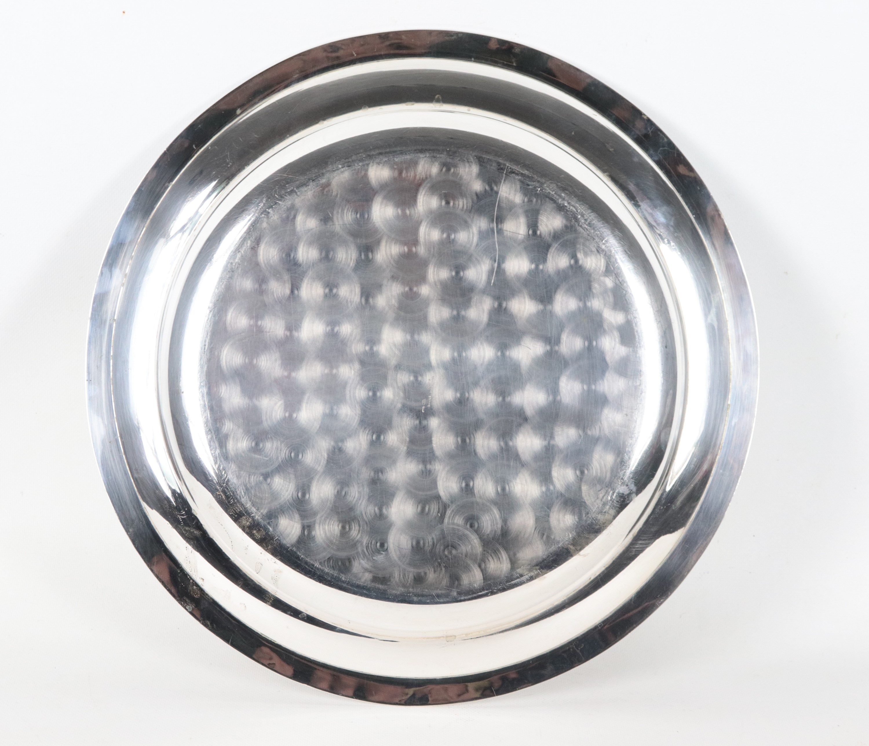 Grande piatto da portata in argento Sterling titolo 925, gr. 1530