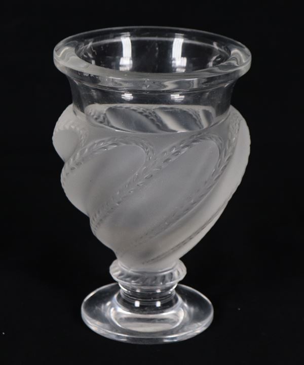 "Ermenonville", vaso in cristallo Lalique