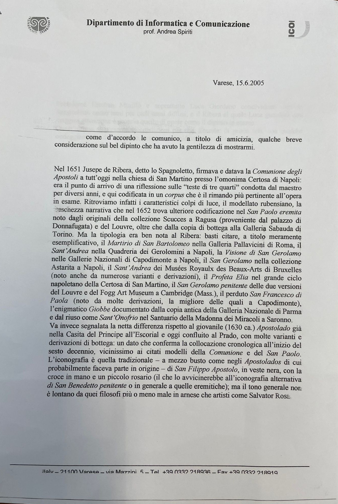 Allievo di. "Santo con croce"