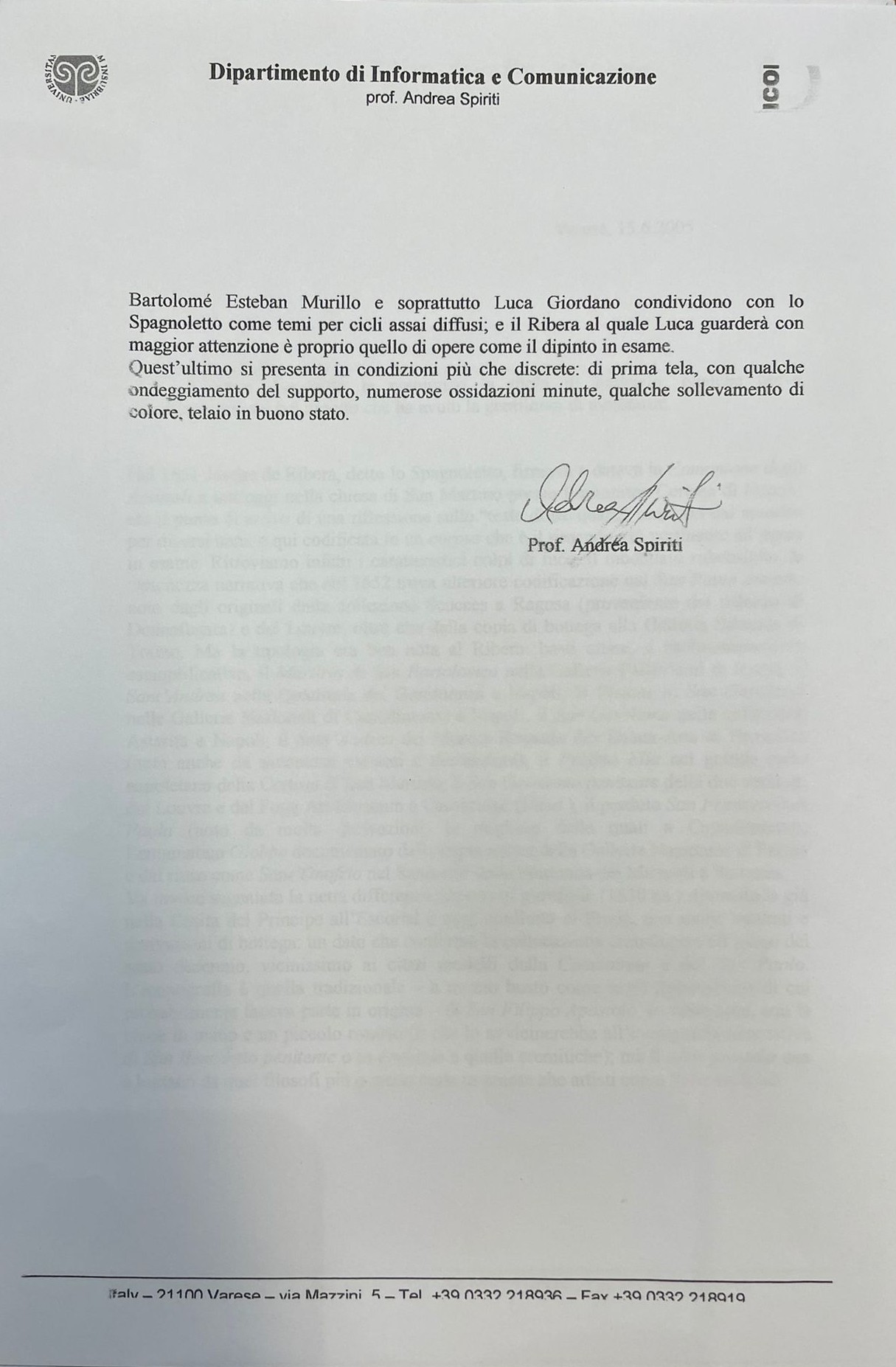 Allievo di. "Santo con croce"