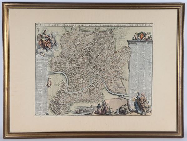 Antica pianta topografica di Roma