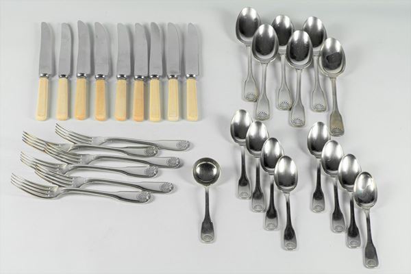 Christofle cutlery set  - Auction Antique paintings, furniture, furnishings and art objects. - Gelardini Aste Casa d'Aste Roma