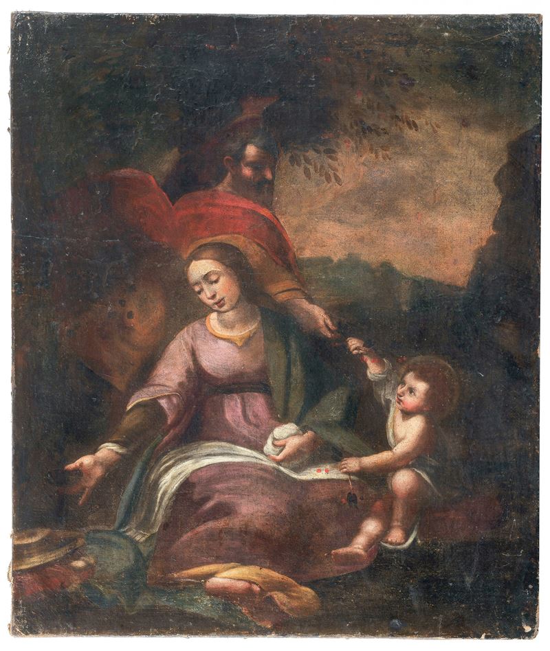 "Il riposo durante la fuga in Egitto"