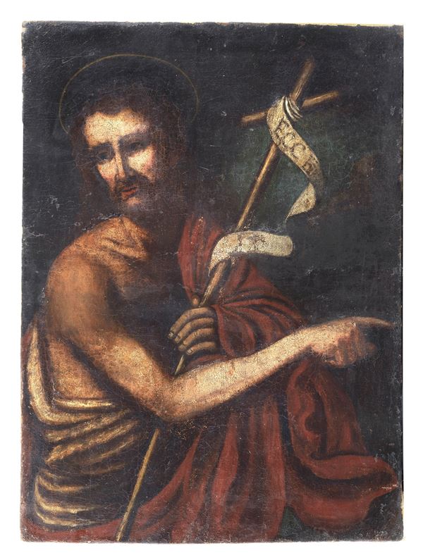 Scuola Italia Settentrionale Fine XVII-Inizio XVIII Secolo - "San Giovanni Battista"