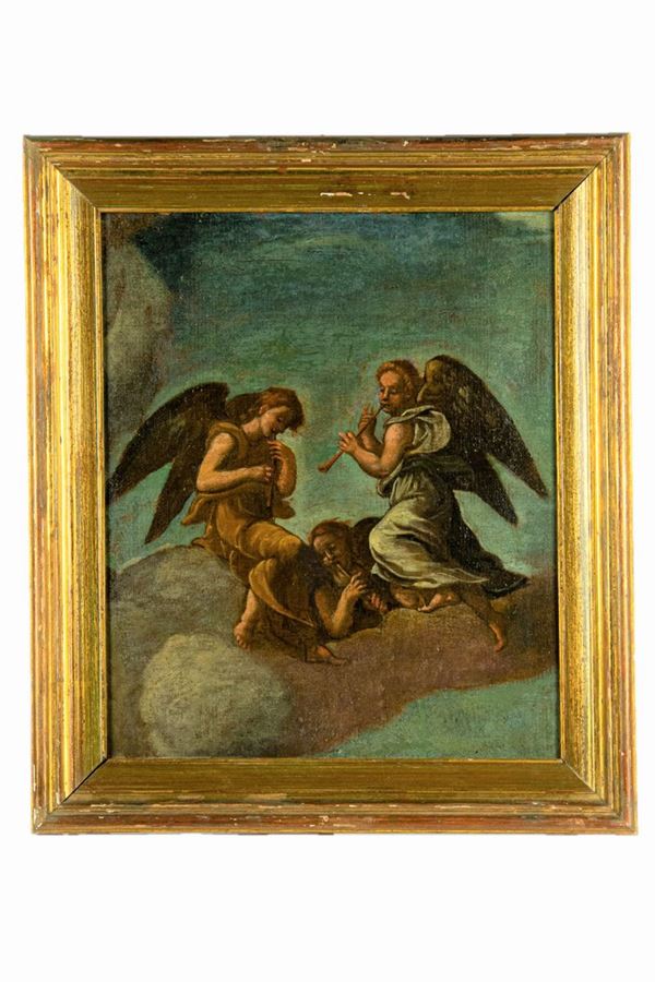 Pittore Veneto Inizio XIX Secolo - &quot;Angels in glory&quot;