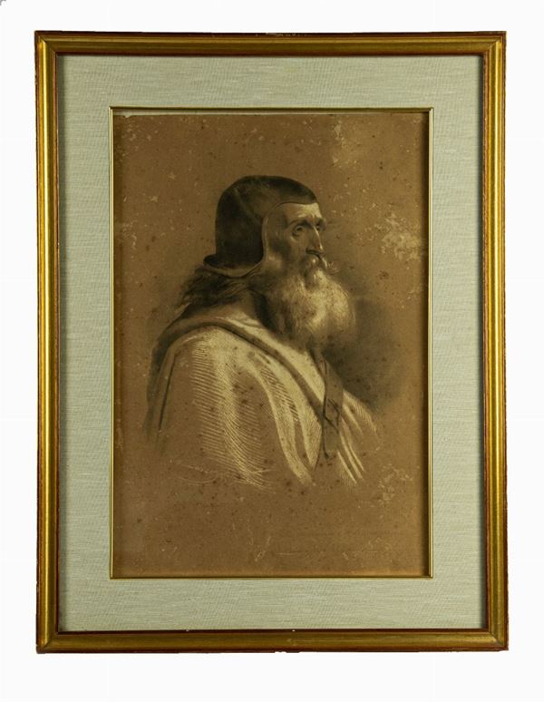 Pittore Italiano XIX Secolo - &quot;Old Templar&quot;