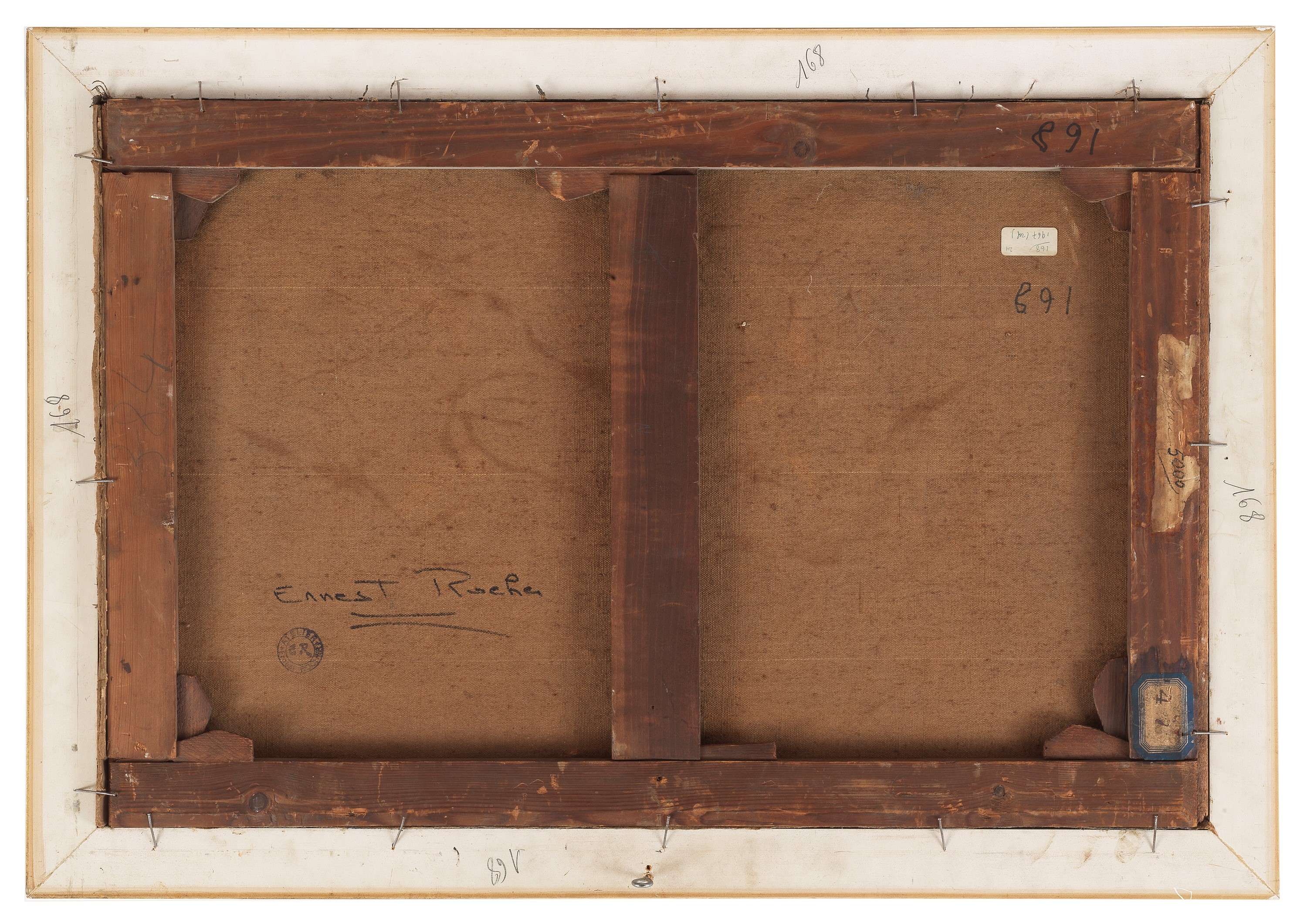 Firmato. "Natura morta con mandolino"