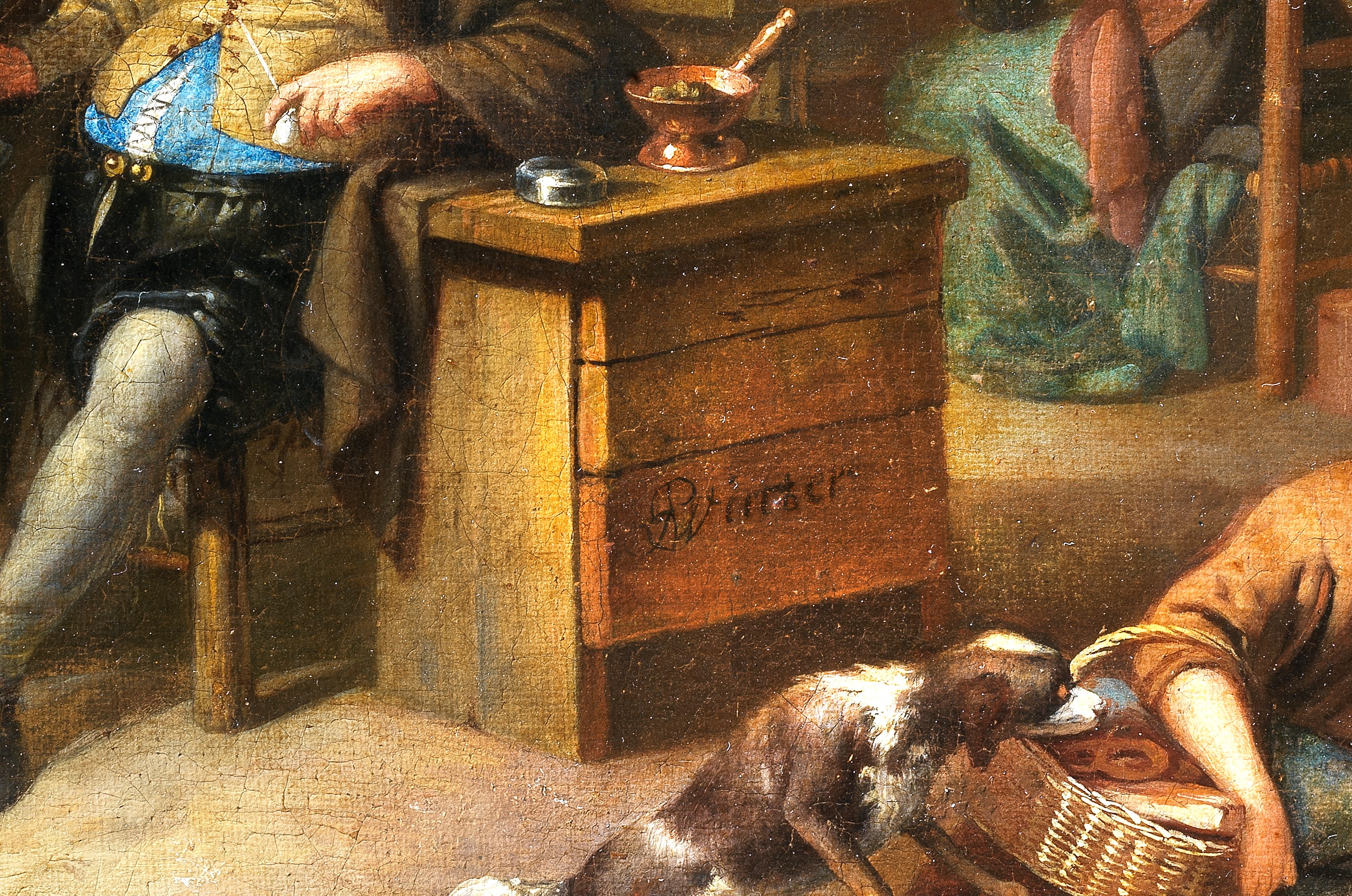 Firmato. "Festa contadina fuori della locanda". Il dipinto è corredato del certificato di esporta...