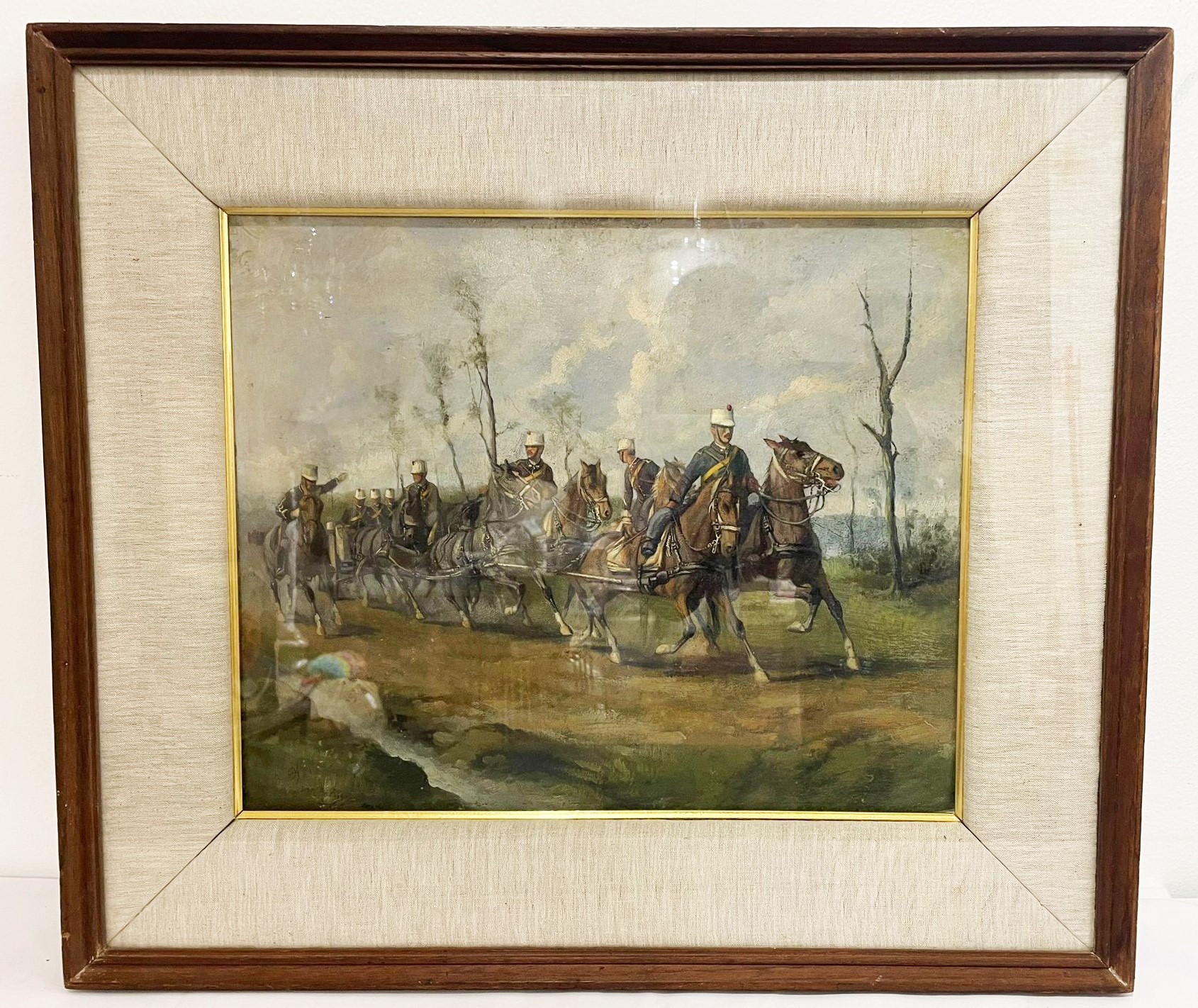 Firmato. "Artiglieri a cavallo"