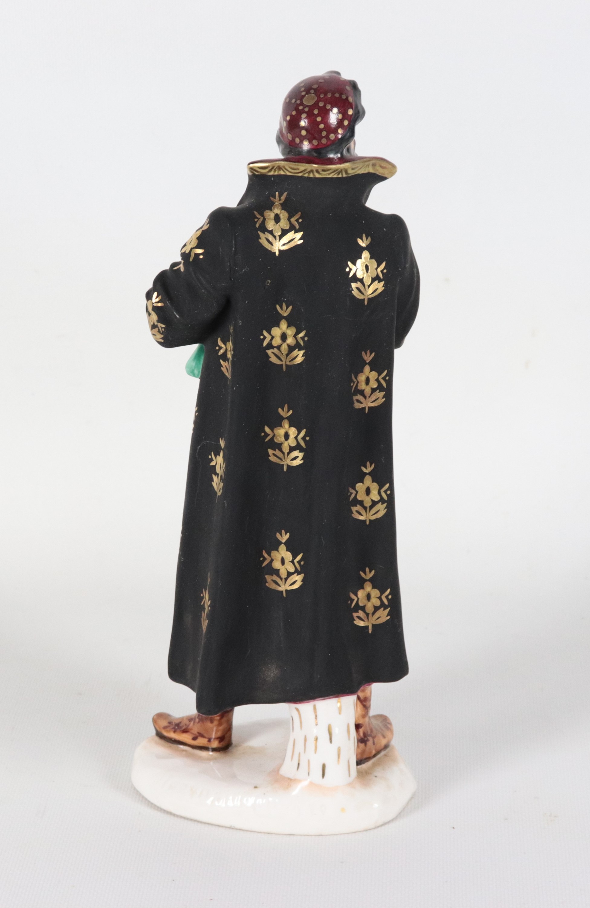 "Feodor Chaliapin nel ruolo di Boris Godunov", scultura in porcellana policroma Lomonosov