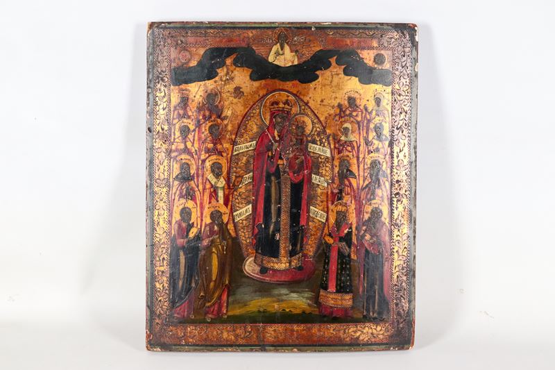 "Madre di Dio, Gioia di tutti gli afflitti", antica icona dipinta su tavola