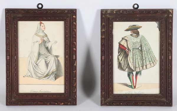  "Dama fiorentina e nobile italiano"