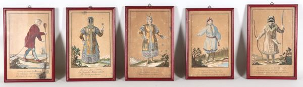 "Personaggi orientali in costume"