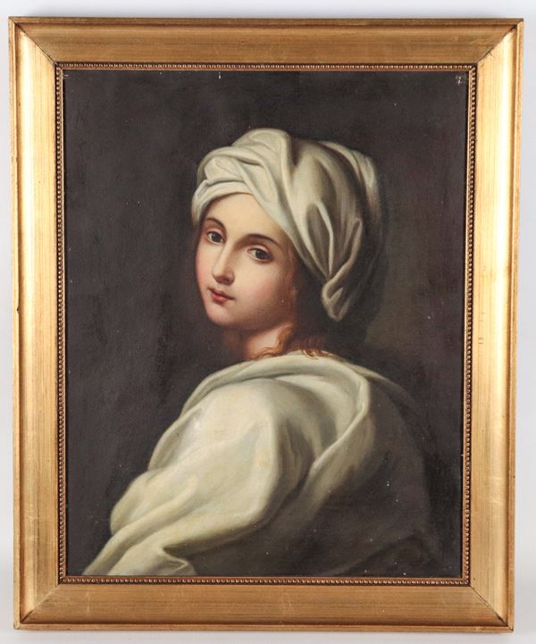 Scuola Italiana Metà XIX Secolo. - "Ritratto di Beatrice Cenci"