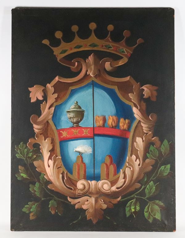 Scuola Italiana XVIII Secolo - "Stemma nobiliare"