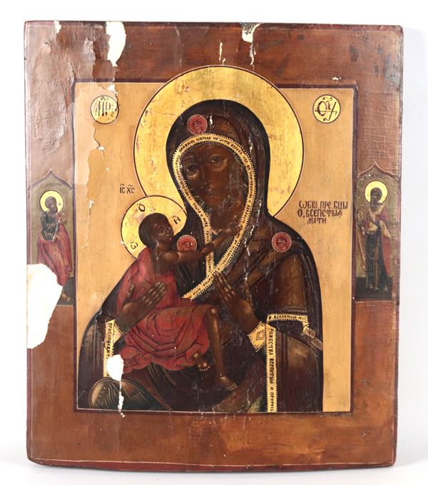 "Madre di Dio di Feodorov", antica icona dipinta su tavola