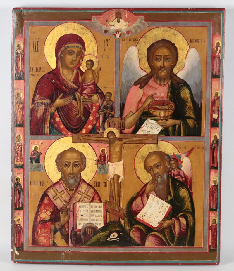 "Madre di Dio di Iver, San Giovanni Battista il Precursore, San Nicola il Taumaturgo, San Giovann...