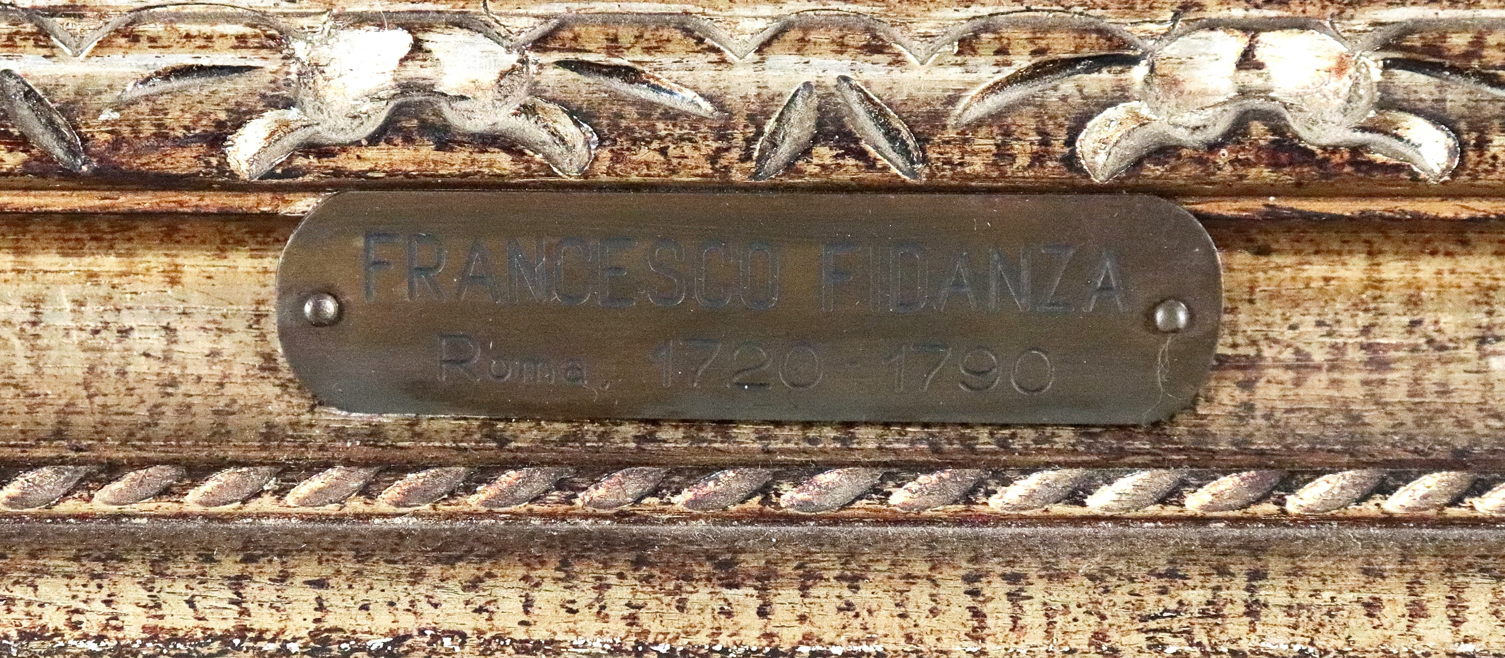 Bottega di. "Marina con veduta costiera, ruderi, pescatori e pastore con armenti"