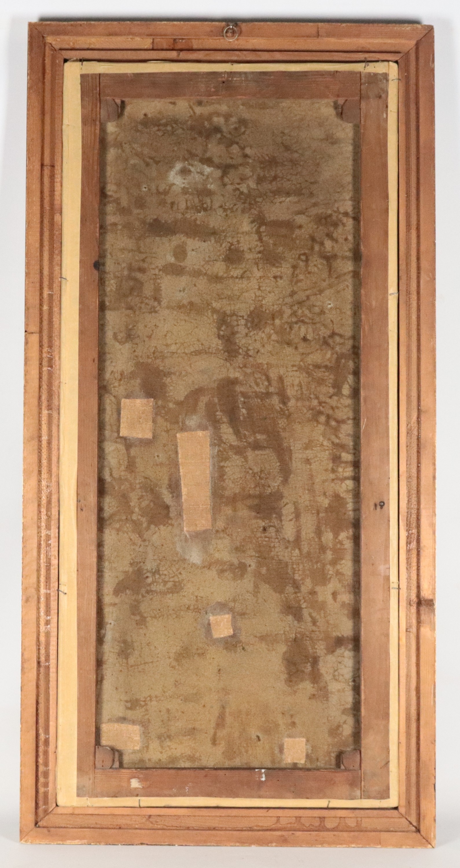 "Contadina con alberi fioriti"