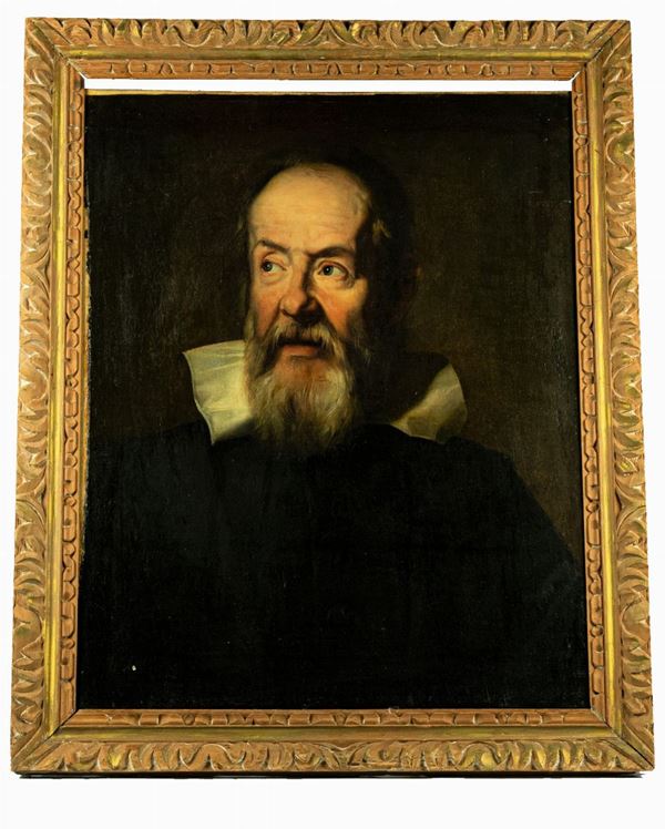 Pittore Italiano Fine XVII Secolo - &quot;Galileo Galilei&quot;