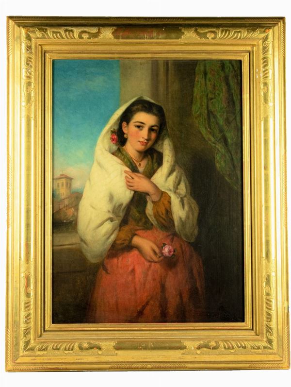 Charles Baxter - &quot;Ritratto di ragazza con scialle&quot;