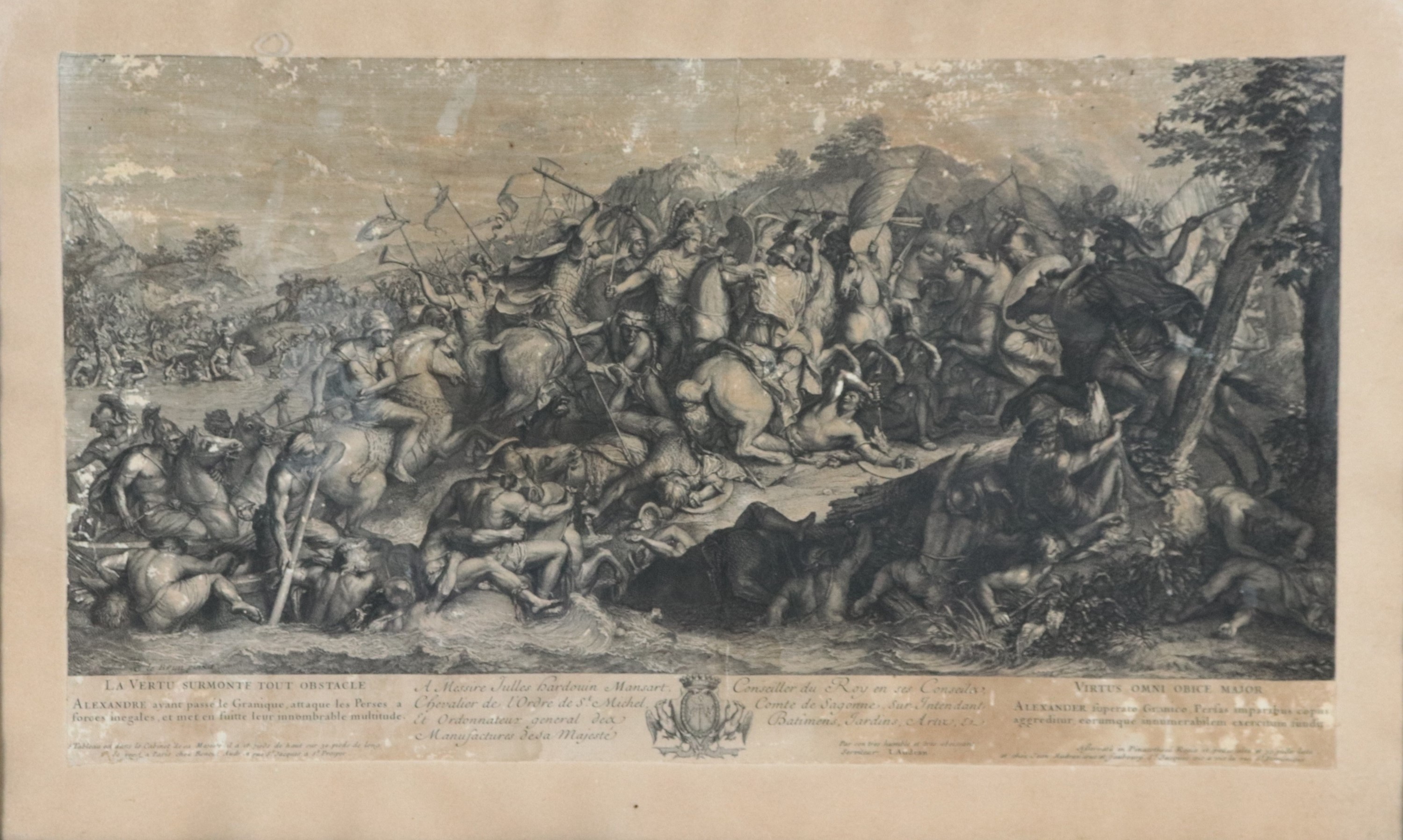 "Scene di battaglie di Alessandro per la conquista dell'India e della Persia"