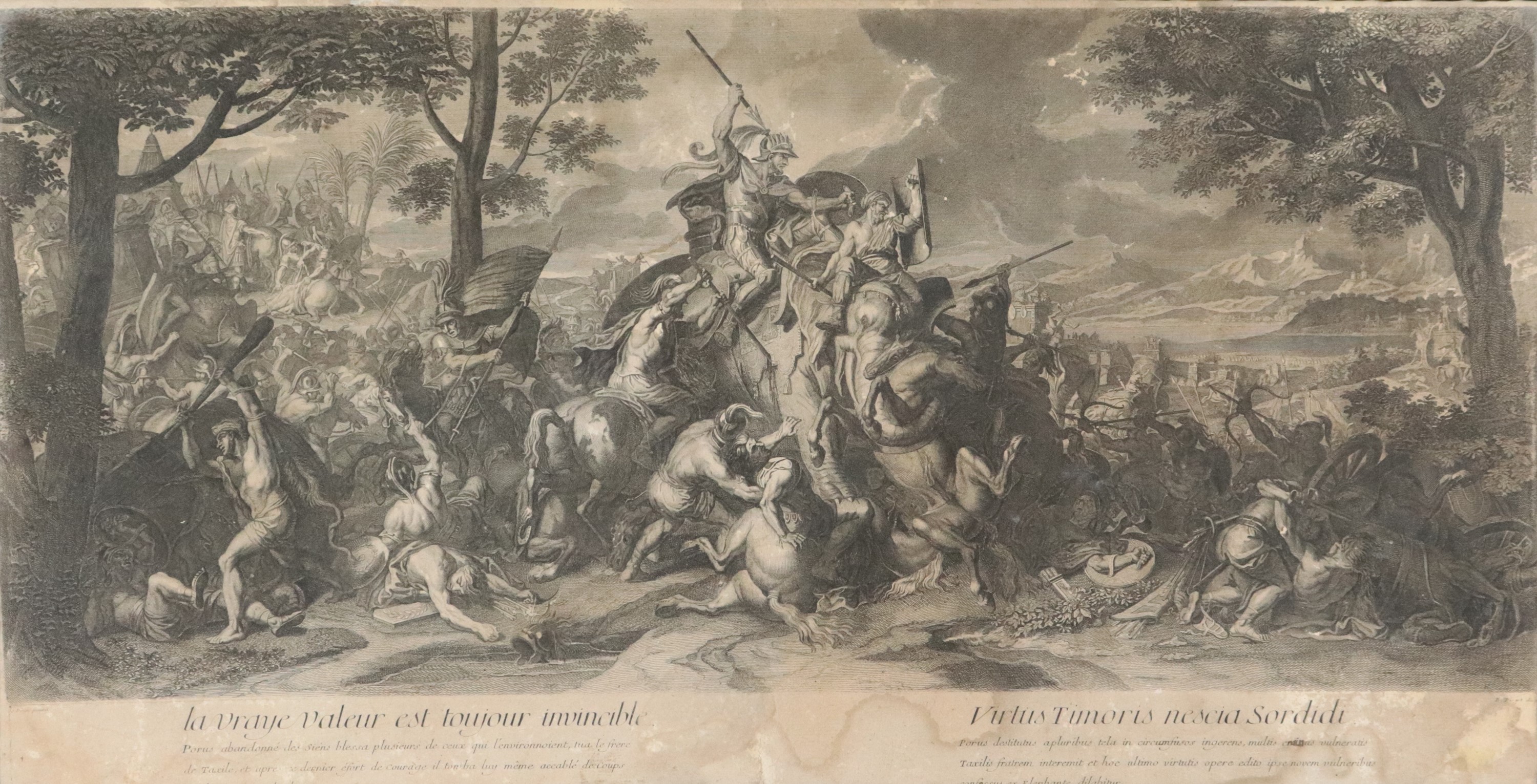 "Scene di battaglie di Alessandro per la conquista dell'India e della Persia"
