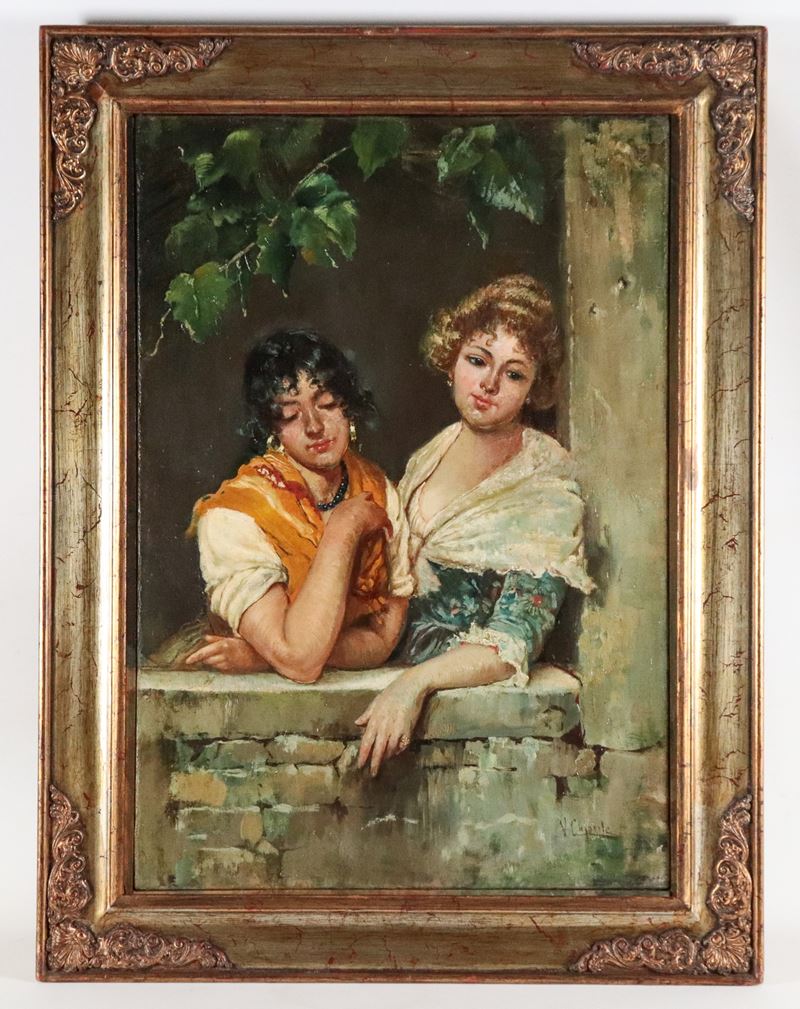 "Ragazze veneziane al balcone"