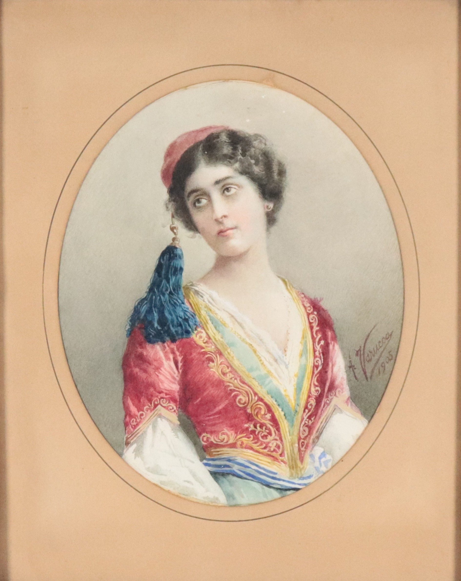 Firmato e datato 1905. "Danzatrice turca"