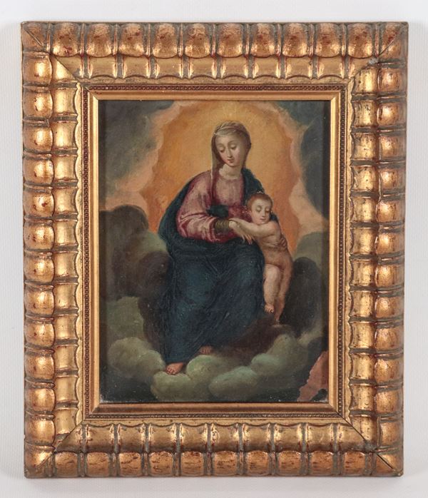 Scuola Italiana Fine XVIII Secolo - "Madonna con Bambino"