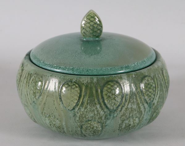 Scatola Liberty in ceramica smaltata di Laveno