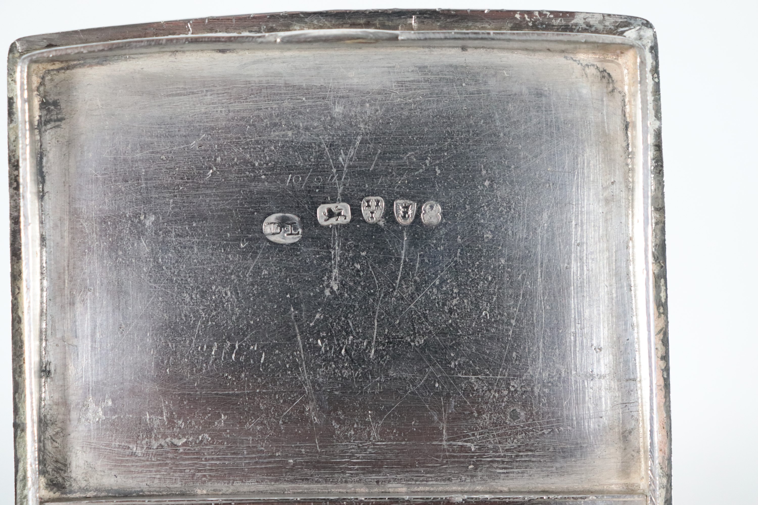 Scatola porta tè Epoca Giorgio III in argento cesellato e sbalzato, gr. 370