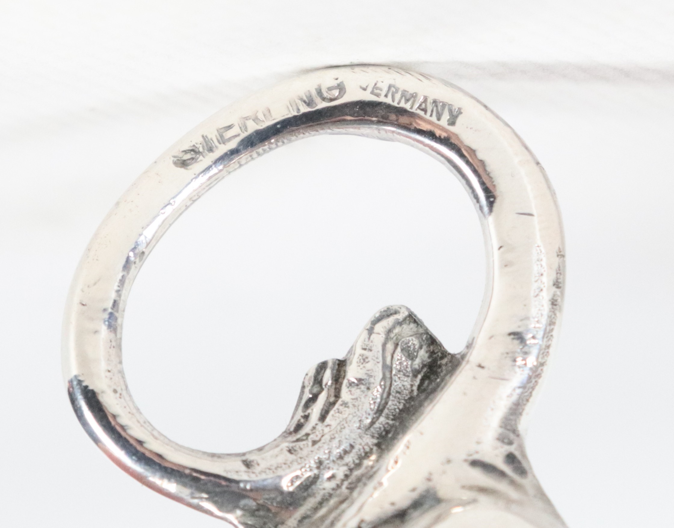 Lattiera in argento Sterling titolo 925 a forma di mucca, gr. 110