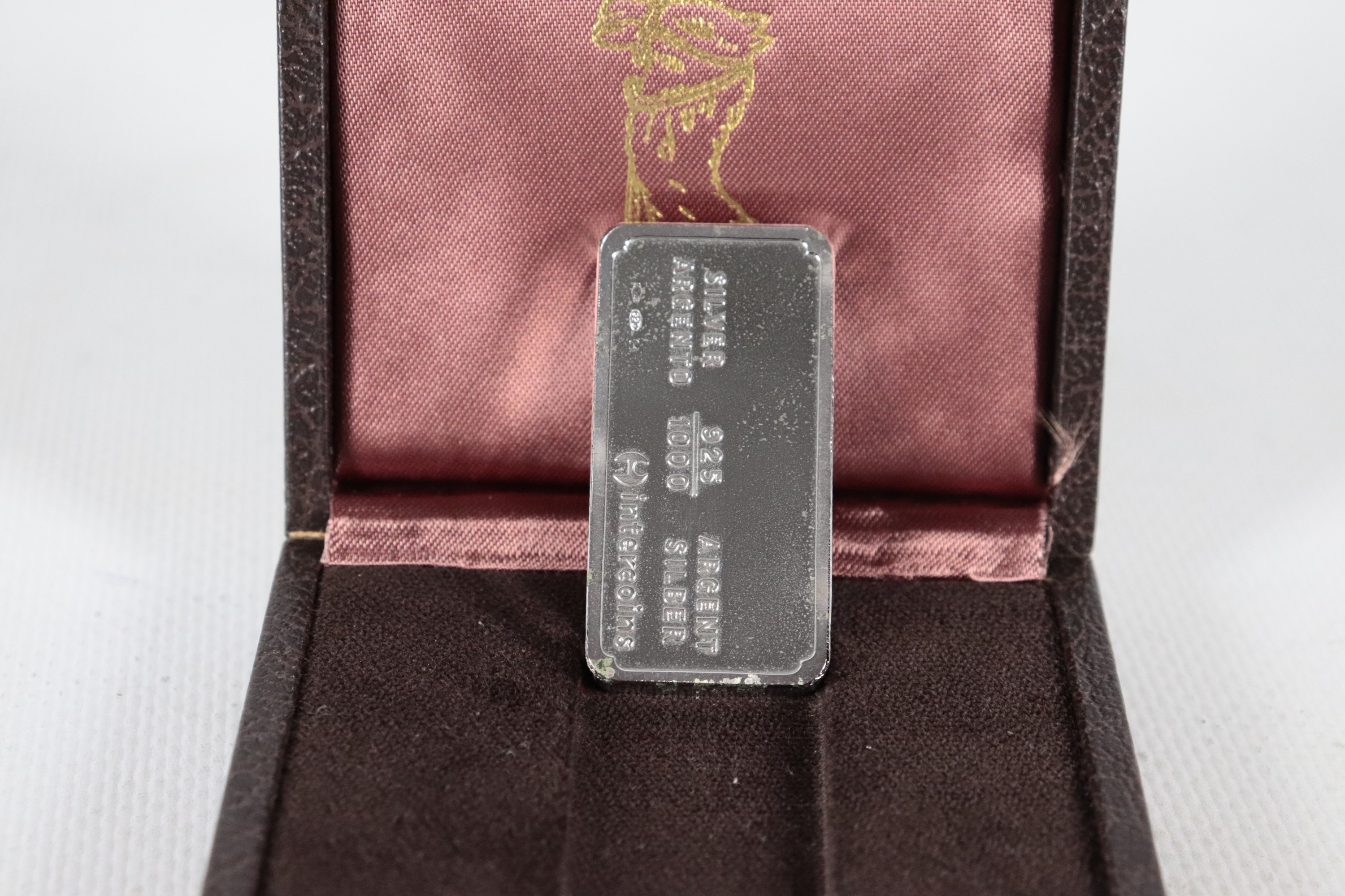 Piccolo lingotto in argento titolo 925, gr. 60