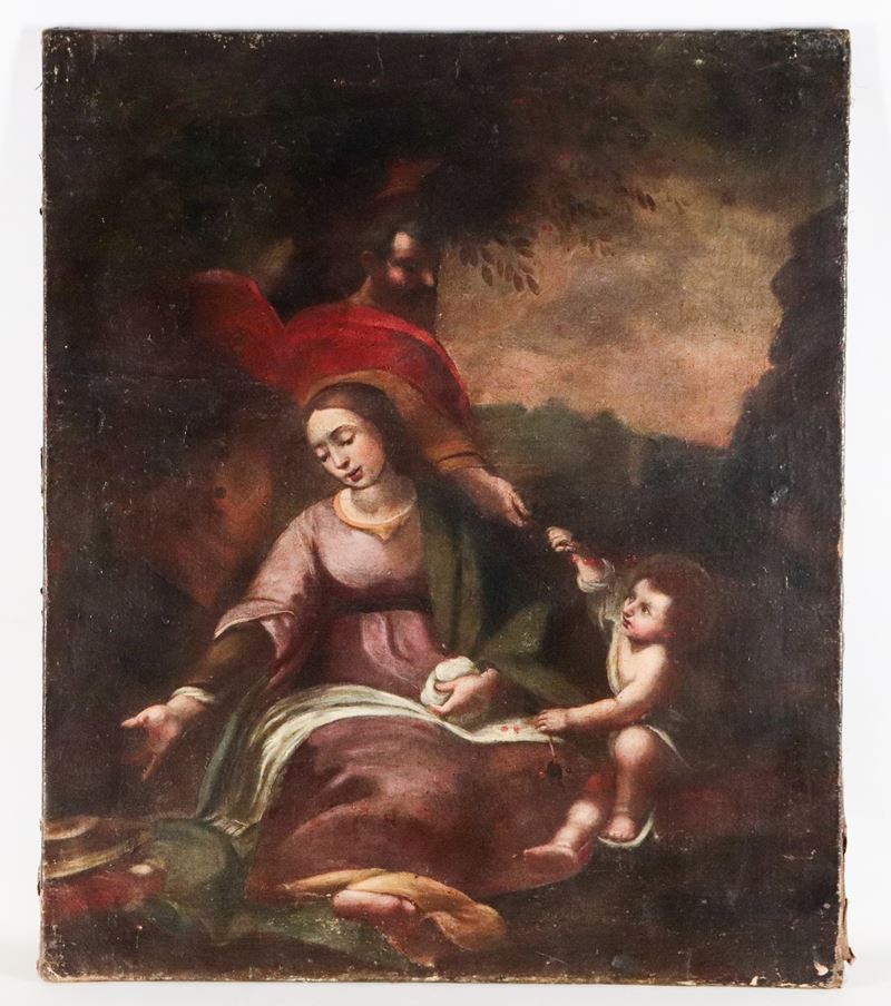 "Il riposo durante la fuga in Egitto"