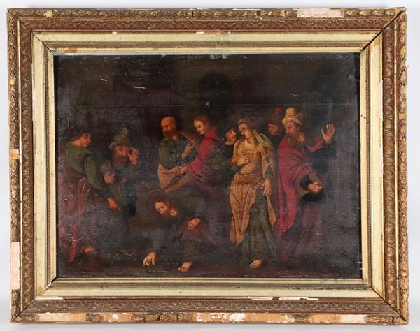 Scuola Ferrarese Inizio XVIII Secolo - "L'offerta della vedova"