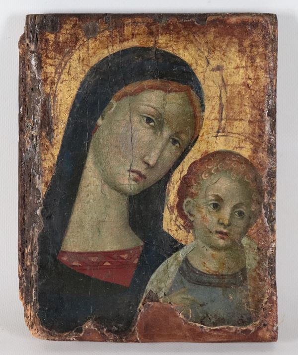 Scuola Toscana Fine XVI Secolo - "Madonna con Bambino"