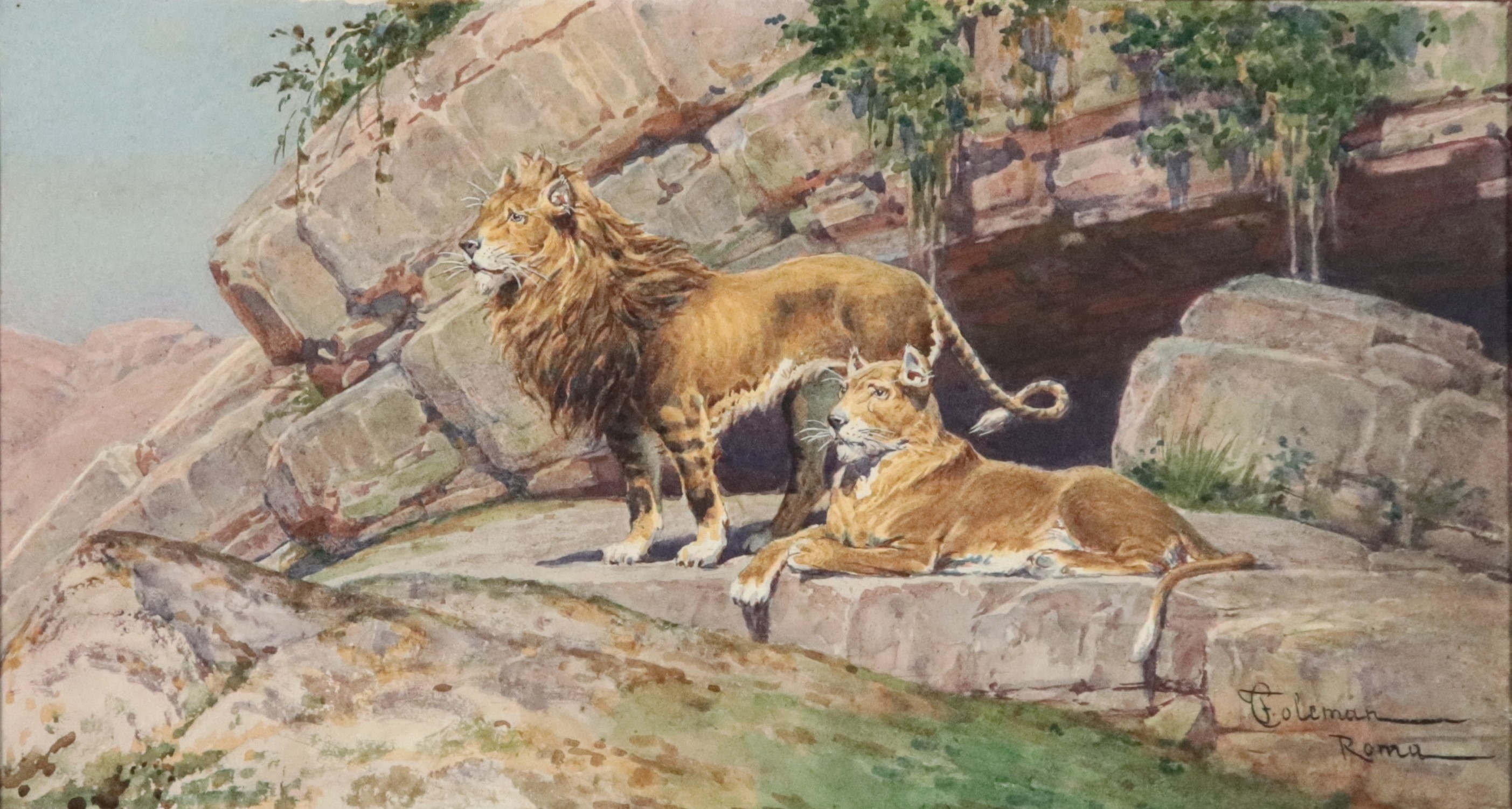 Firmato e iscritto Roma. 'Leoni'
